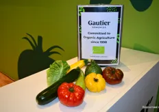 Gautier heeft 70 producten die biologisch zijn. Deze producten waren te zien op de beurs
